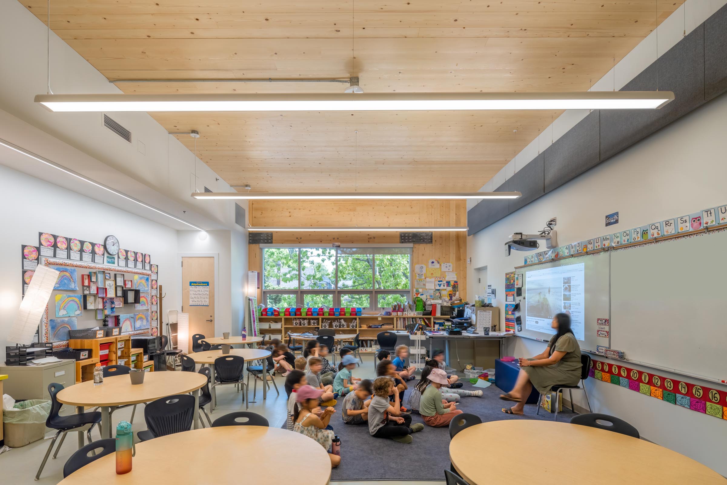 modern elementary classroom